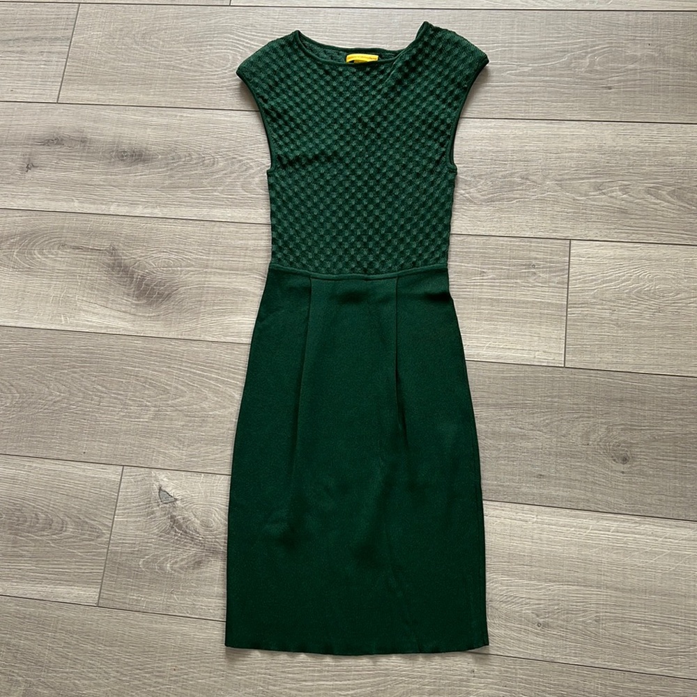 Green knit dress Catherine Malandrino